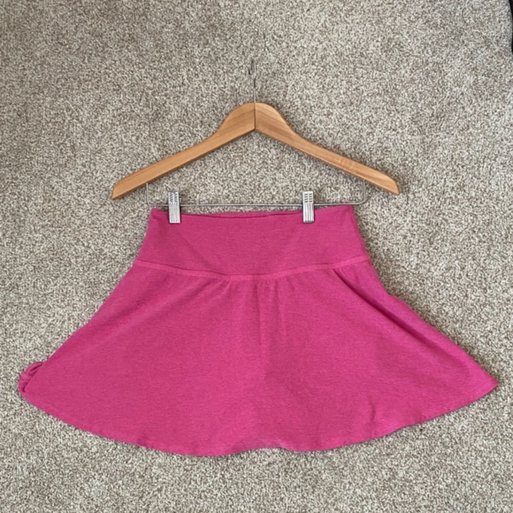 Beyond Yoga Women's Space Dye Pink Mini Athletic Skort